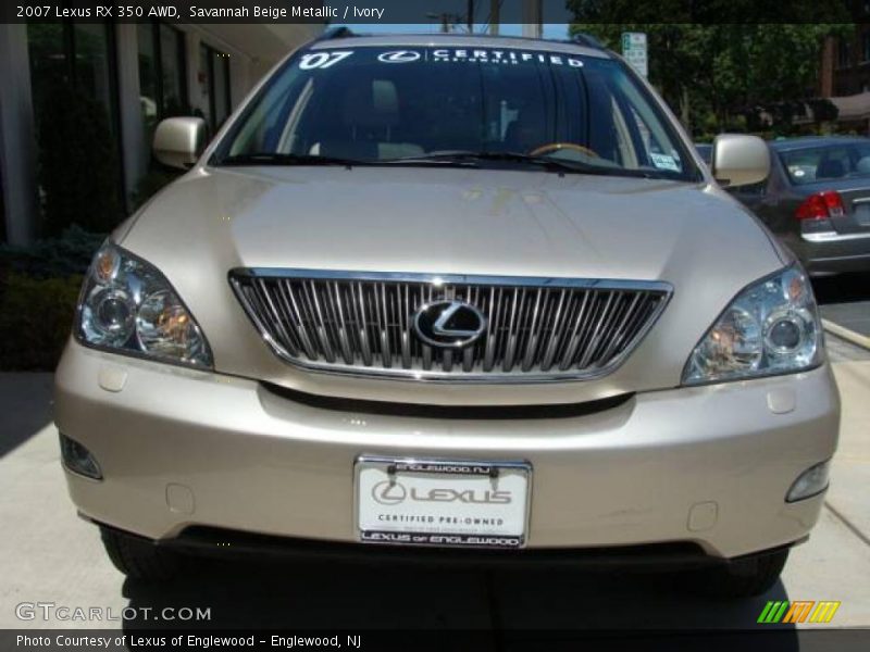 Savannah Beige Metallic / Ivory 2007 Lexus RX 350 AWD