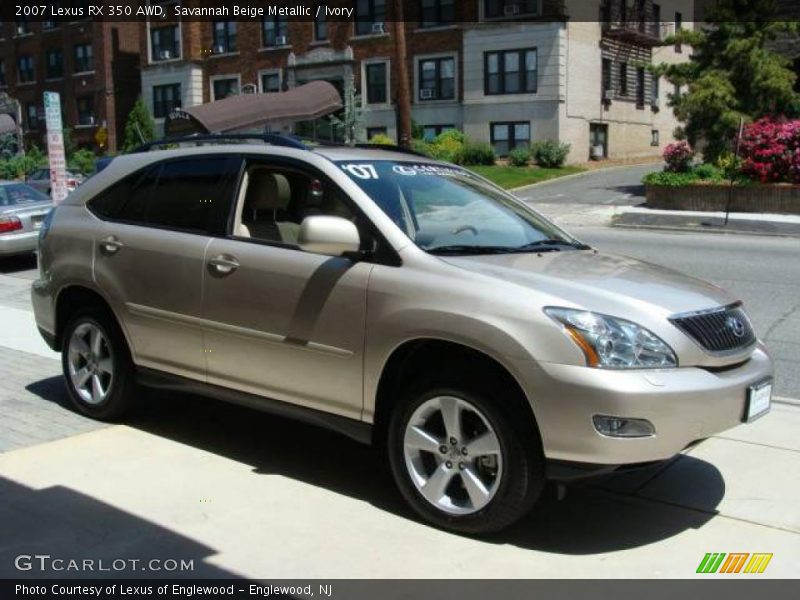 Savannah Beige Metallic / Ivory 2007 Lexus RX 350 AWD