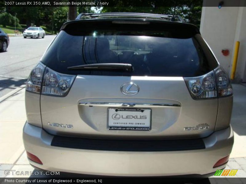 Savannah Beige Metallic / Ivory 2007 Lexus RX 350 AWD