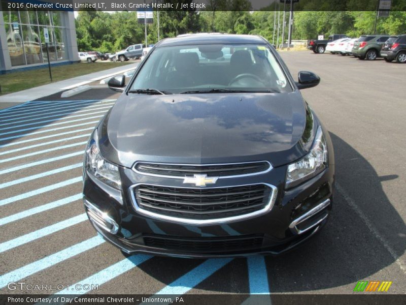 Black Granite Metallic / Jet Black 2016 Chevrolet Cruze Limited LT