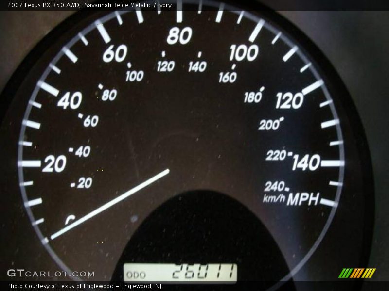 Savannah Beige Metallic / Ivory 2007 Lexus RX 350 AWD