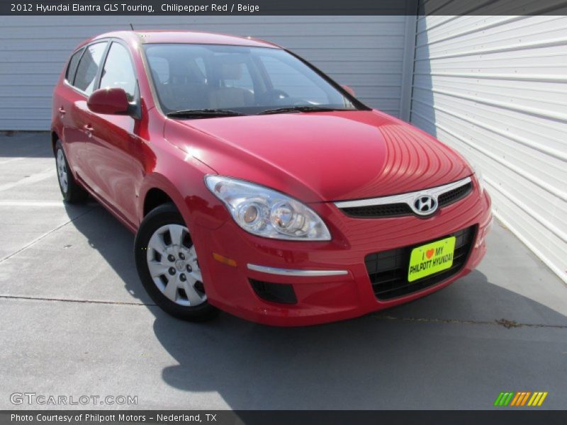 Chilipepper Red / Beige 2012 Hyundai Elantra GLS Touring