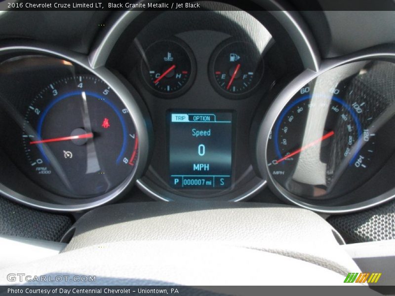 Black Granite Metallic / Jet Black 2016 Chevrolet Cruze Limited LT