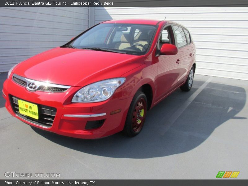 Chilipepper Red / Beige 2012 Hyundai Elantra GLS Touring
