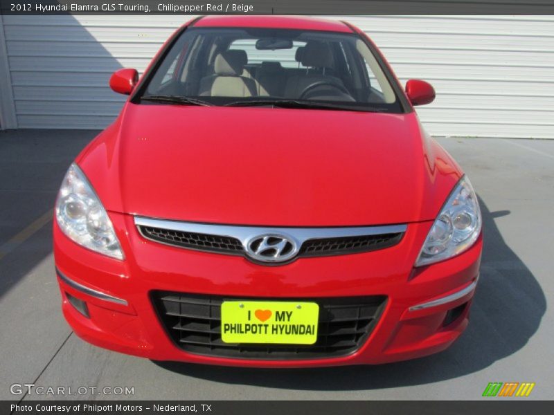 Chilipepper Red / Beige 2012 Hyundai Elantra GLS Touring