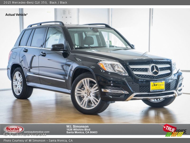 Black / Black 2015 Mercedes-Benz GLK 350