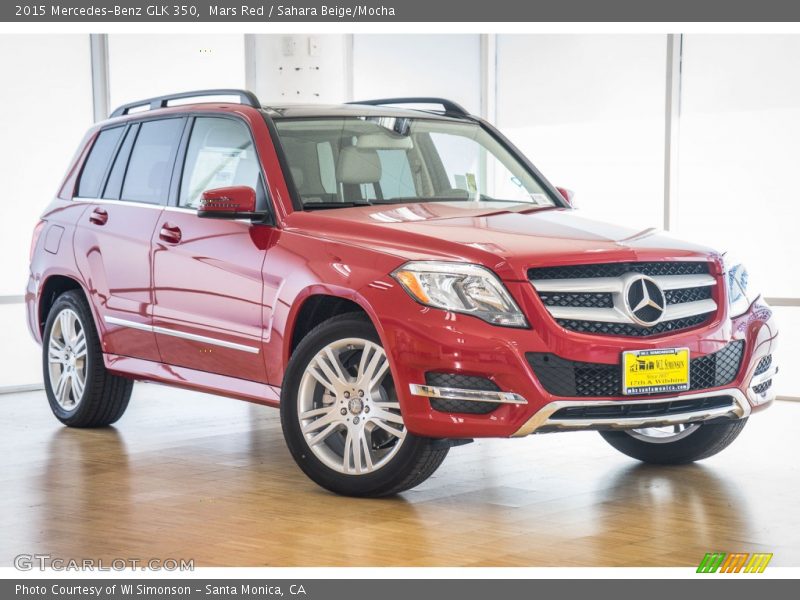 Mars Red / Sahara Beige/Mocha 2015 Mercedes-Benz GLK 350