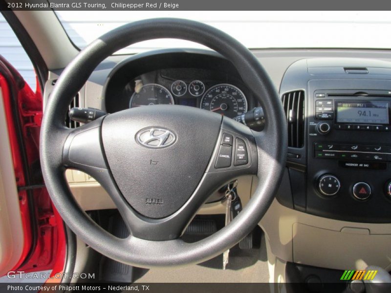 Chilipepper Red / Beige 2012 Hyundai Elantra GLS Touring