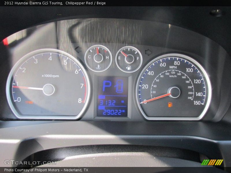Chilipepper Red / Beige 2012 Hyundai Elantra GLS Touring
