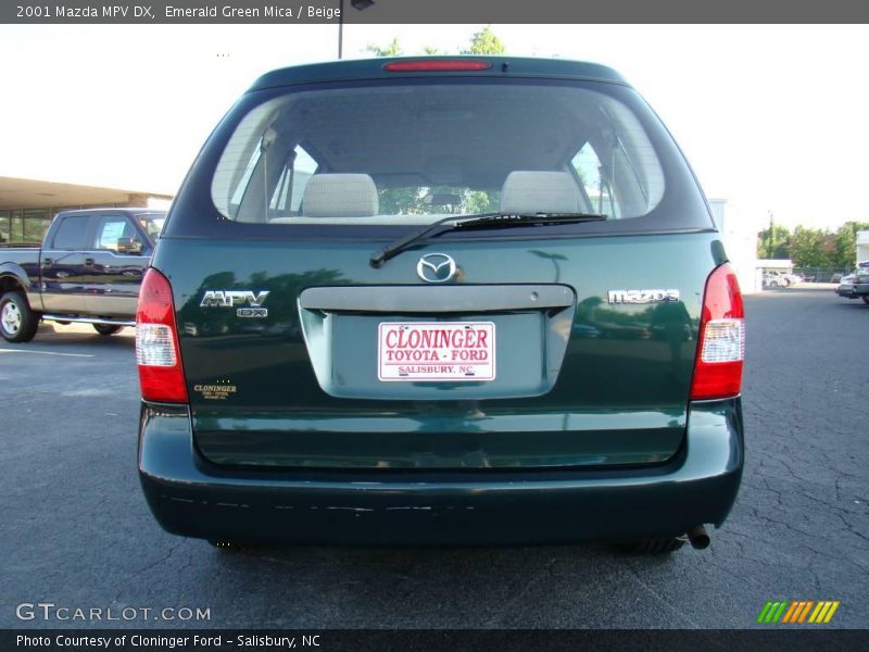 Emerald Green Mica / Beige 2001 Mazda MPV DX