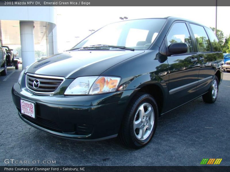 Emerald Green Mica / Beige 2001 Mazda MPV DX