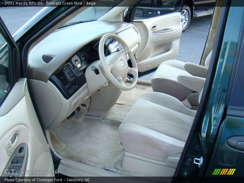 Emerald Green Mica / Beige 2001 Mazda MPV DX