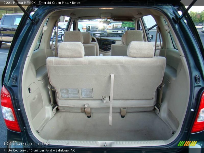 Emerald Green Mica / Beige 2001 Mazda MPV DX