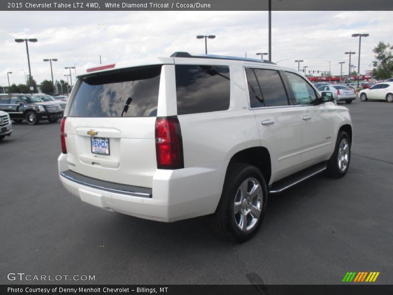 White Diamond Tricoat / Cocoa/Dune 2015 Chevrolet Tahoe LTZ 4WD