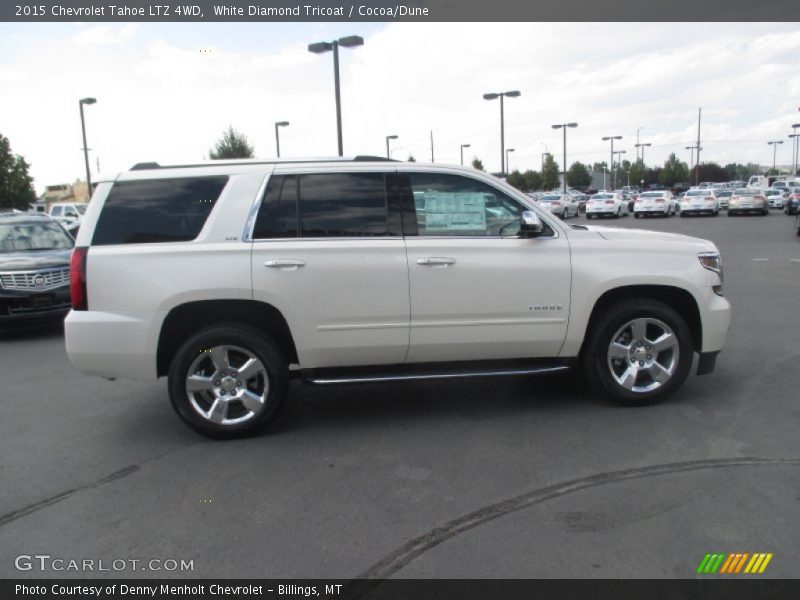 White Diamond Tricoat / Cocoa/Dune 2015 Chevrolet Tahoe LTZ 4WD