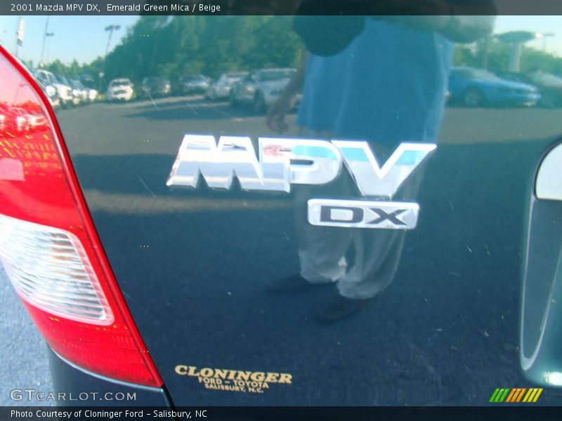 Emerald Green Mica / Beige 2001 Mazda MPV DX
