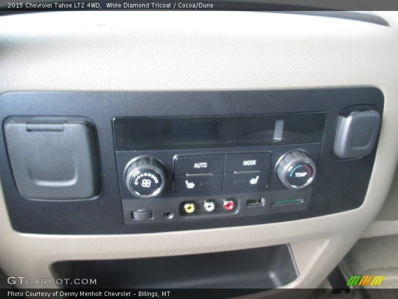 White Diamond Tricoat / Cocoa/Dune 2015 Chevrolet Tahoe LTZ 4WD
