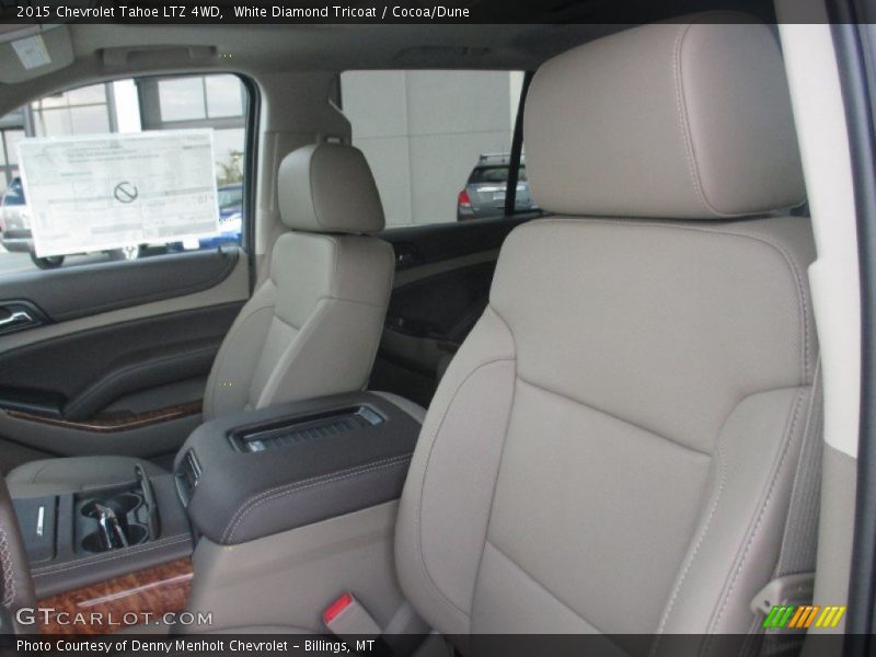 White Diamond Tricoat / Cocoa/Dune 2015 Chevrolet Tahoe LTZ 4WD