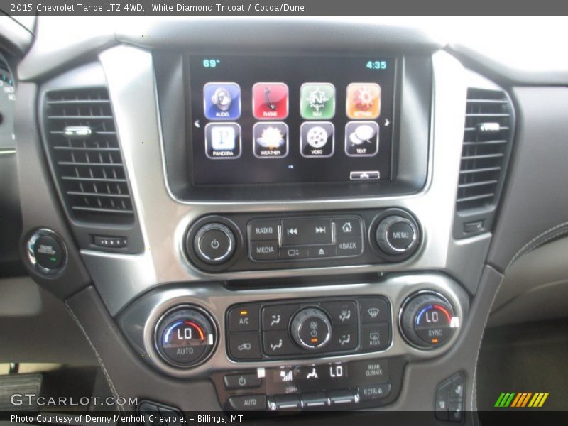 White Diamond Tricoat / Cocoa/Dune 2015 Chevrolet Tahoe LTZ 4WD