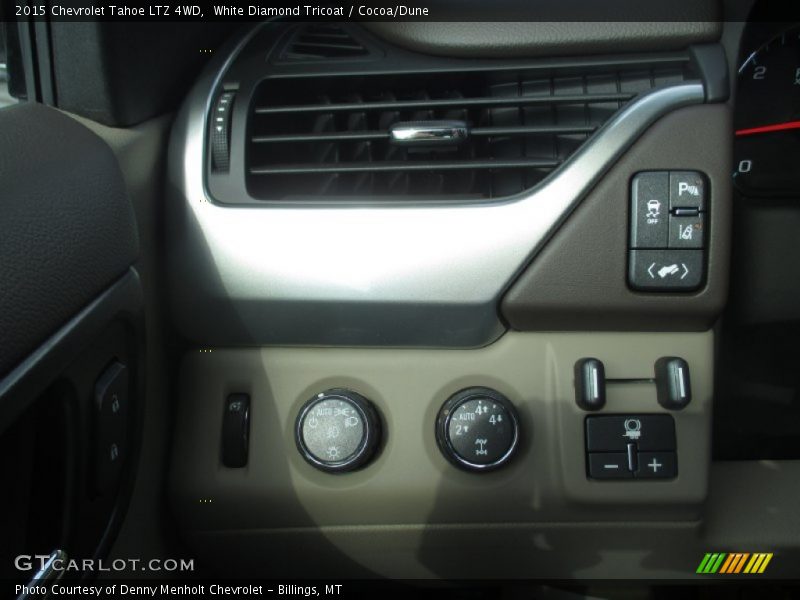 White Diamond Tricoat / Cocoa/Dune 2015 Chevrolet Tahoe LTZ 4WD