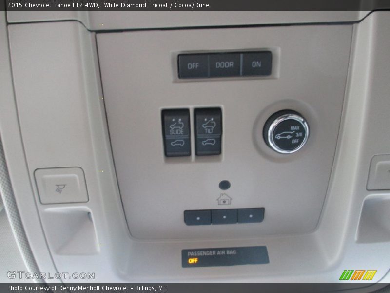 White Diamond Tricoat / Cocoa/Dune 2015 Chevrolet Tahoe LTZ 4WD