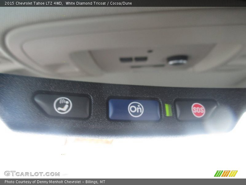 White Diamond Tricoat / Cocoa/Dune 2015 Chevrolet Tahoe LTZ 4WD