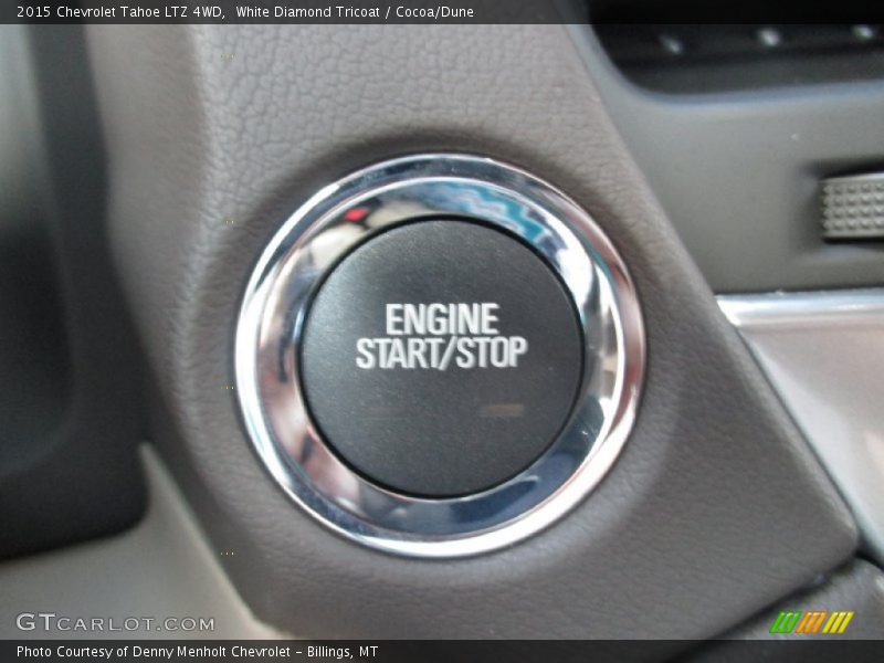 White Diamond Tricoat / Cocoa/Dune 2015 Chevrolet Tahoe LTZ 4WD