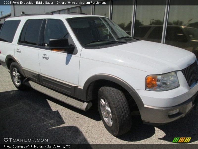 Oxford White / Medium Parchment 2003 Ford Expedition Eddie Bauer