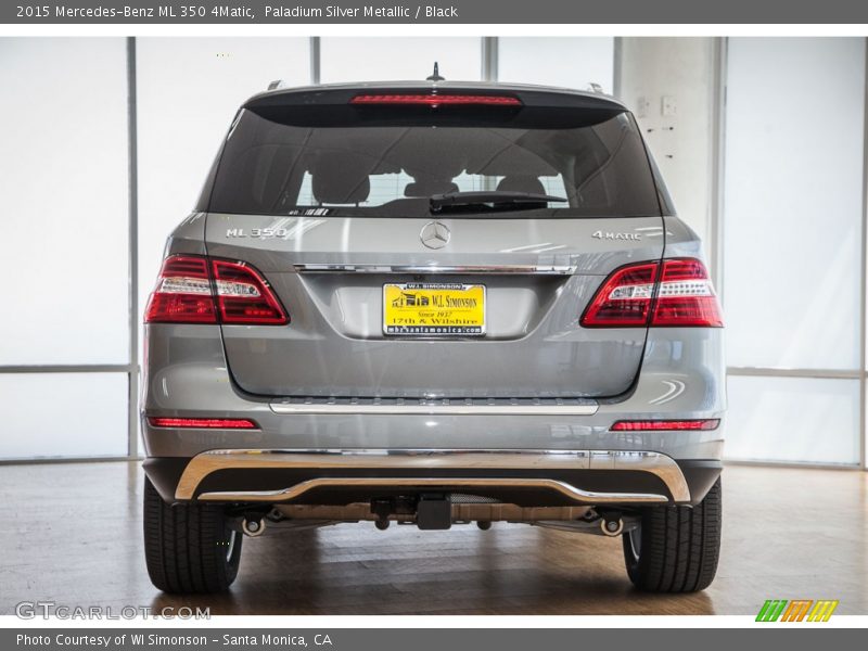 Paladium Silver Metallic / Black 2015 Mercedes-Benz ML 350 4Matic