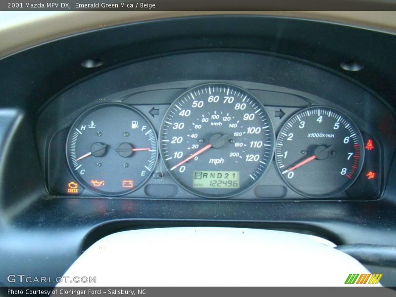 Emerald Green Mica / Beige 2001 Mazda MPV DX