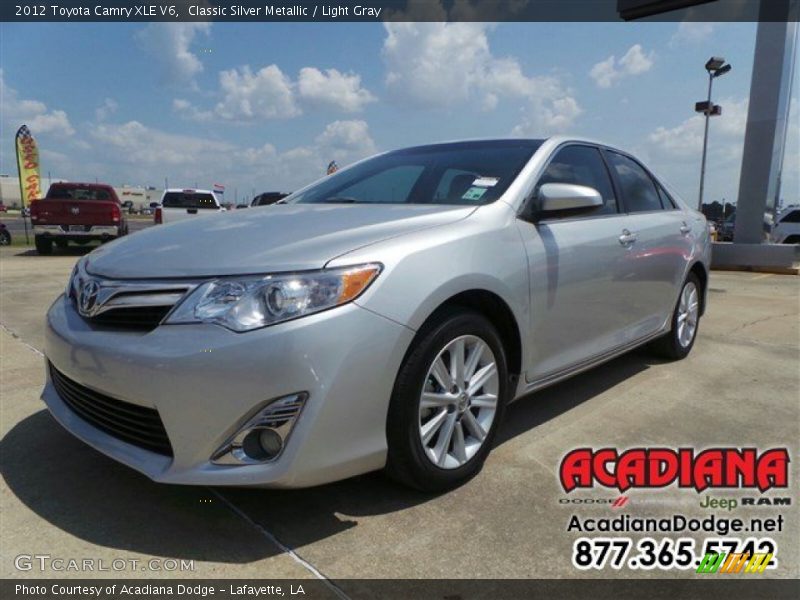 Classic Silver Metallic / Light Gray 2012 Toyota Camry XLE V6