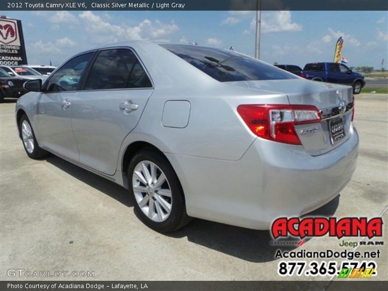 Classic Silver Metallic / Light Gray 2012 Toyota Camry XLE V6