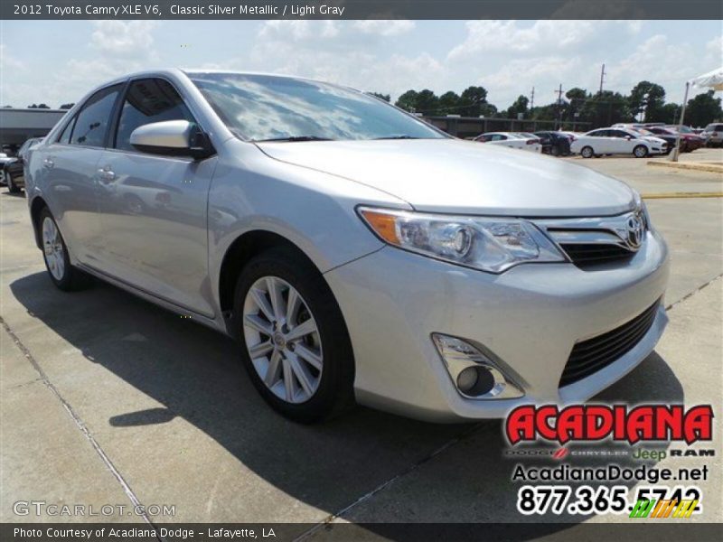 Classic Silver Metallic / Light Gray 2012 Toyota Camry XLE V6