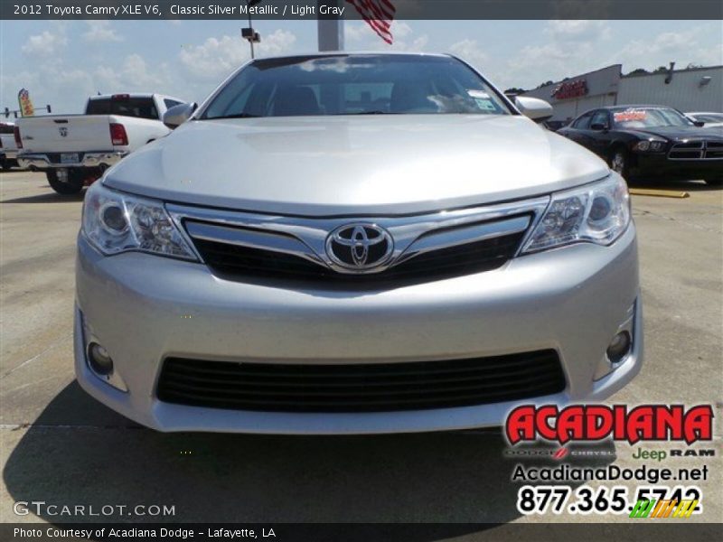 Classic Silver Metallic / Light Gray 2012 Toyota Camry XLE V6