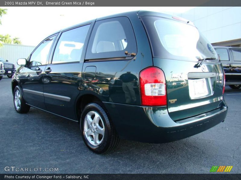 Emerald Green Mica / Beige 2001 Mazda MPV DX