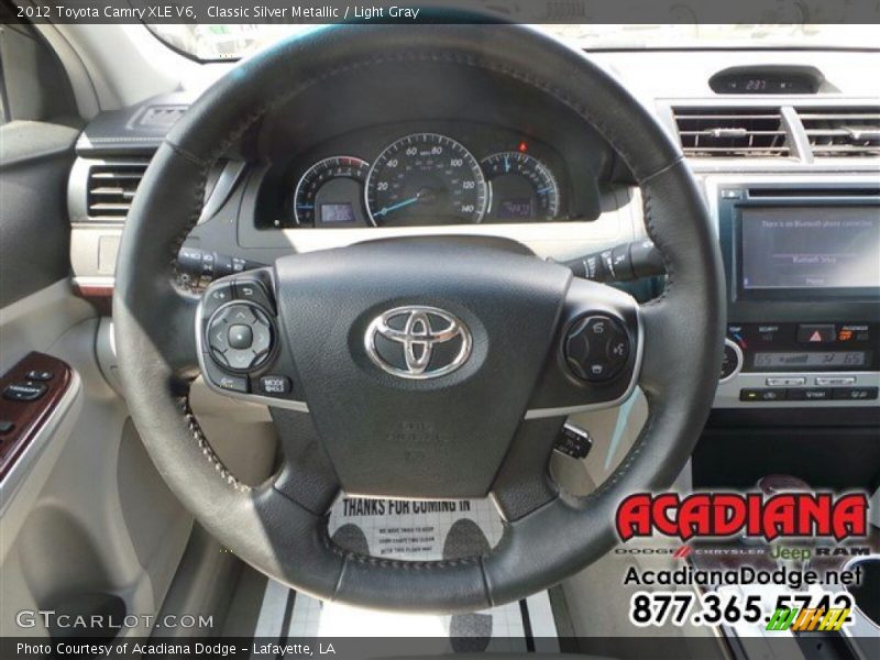 Classic Silver Metallic / Light Gray 2012 Toyota Camry XLE V6