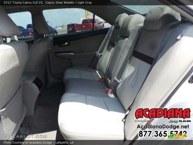 Classic Silver Metallic / Light Gray 2012 Toyota Camry XLE V6