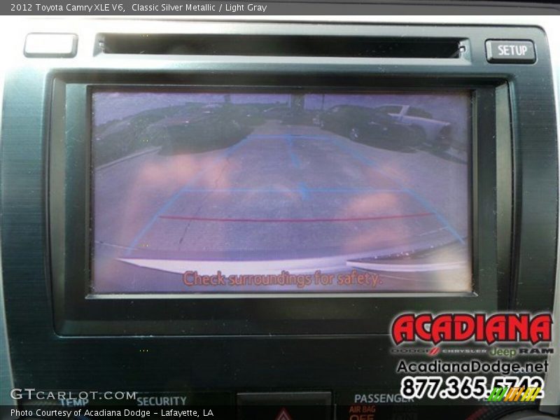 Classic Silver Metallic / Light Gray 2012 Toyota Camry XLE V6