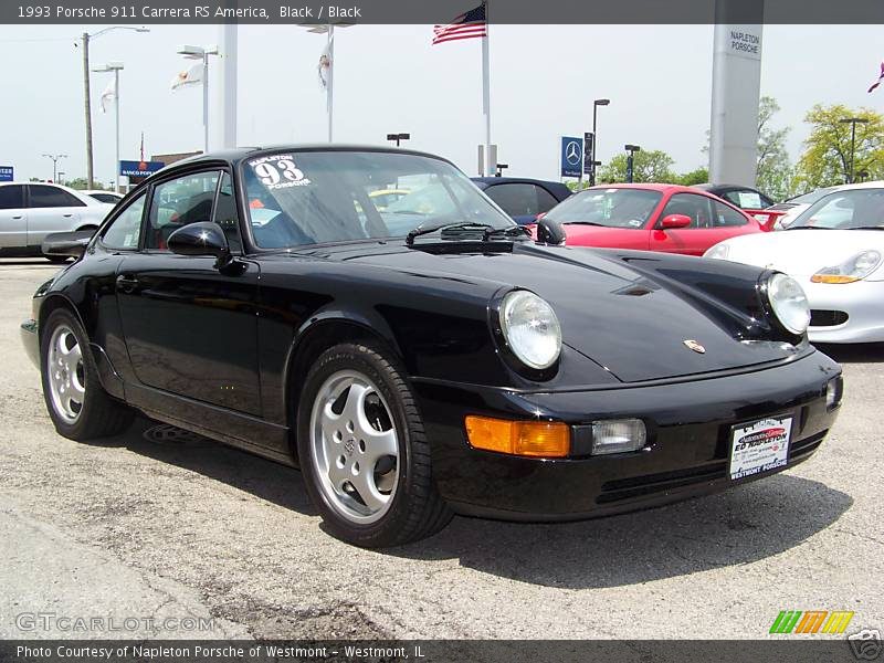 Black / Black 1993 Porsche 911 Carrera RS America