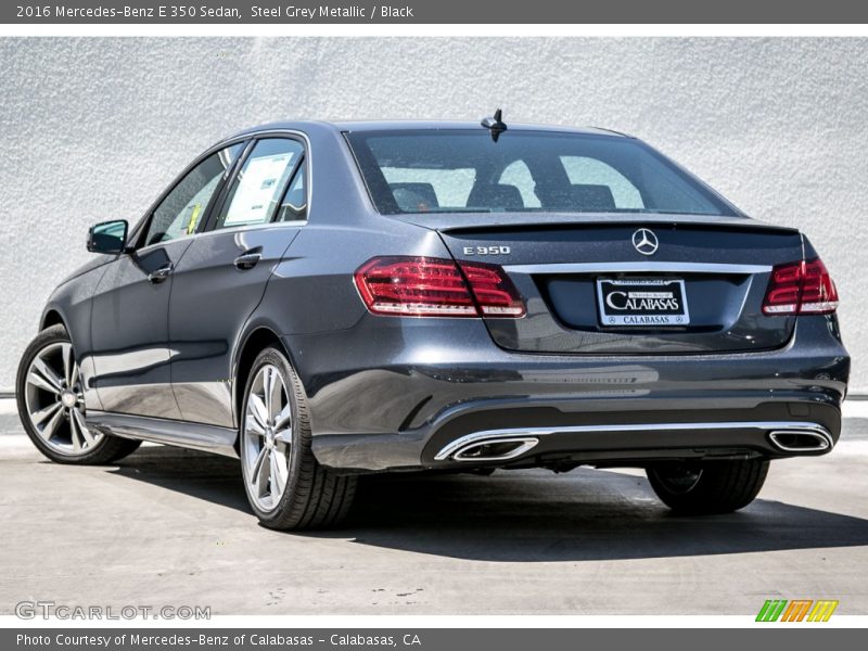 Steel Grey Metallic / Black 2016 Mercedes-Benz E 350 Sedan