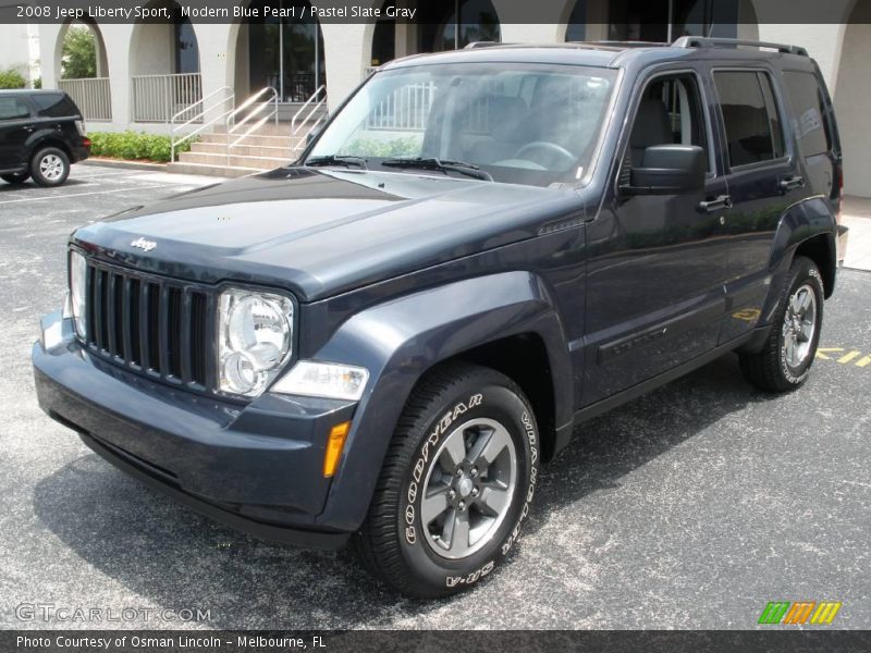 Modern Blue Pearl / Pastel Slate Gray 2008 Jeep Liberty Sport