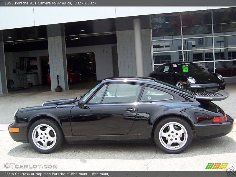Black / Black 1993 Porsche 911 Carrera RS America