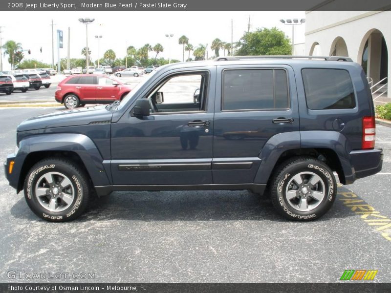 Modern Blue Pearl / Pastel Slate Gray 2008 Jeep Liberty Sport