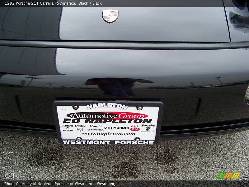 Black / Black 1993 Porsche 911 Carrera RS America