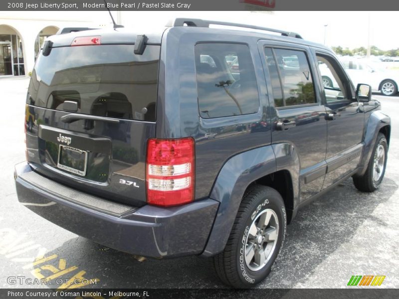 Modern Blue Pearl / Pastel Slate Gray 2008 Jeep Liberty Sport