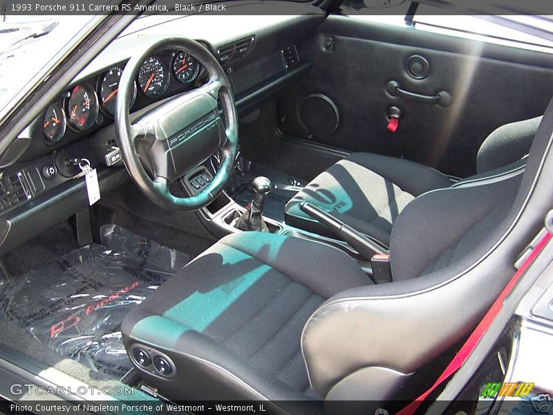 Black / Black 1993 Porsche 911 Carrera RS America