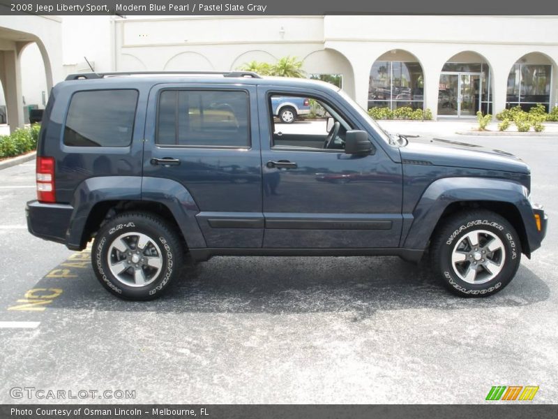 Modern Blue Pearl / Pastel Slate Gray 2008 Jeep Liberty Sport