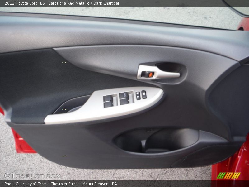 Barcelona Red Metallic / Dark Charcoal 2012 Toyota Corolla S