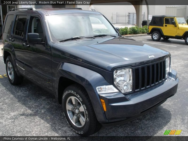 Modern Blue Pearl / Pastel Slate Gray 2008 Jeep Liberty Sport
