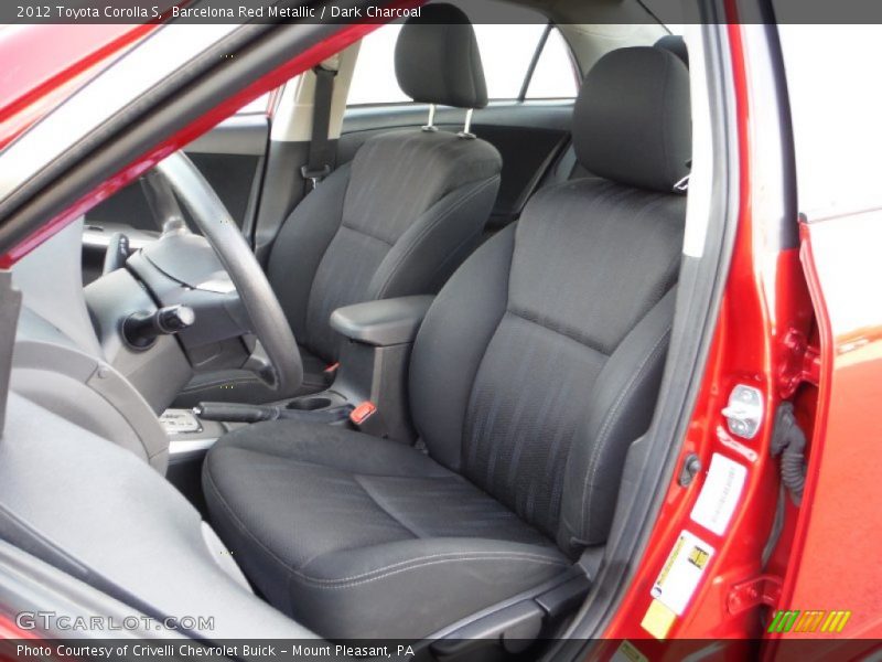 Barcelona Red Metallic / Dark Charcoal 2012 Toyota Corolla S
